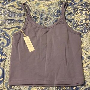 NWT ARQ PERIWINKLE CROP TOP L